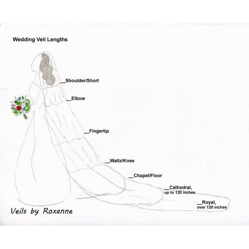 Brides & Hairpins Cristina Simple Veil Cathedral Ivory Single Tier Tulle, 106" - Picture 7 of 11